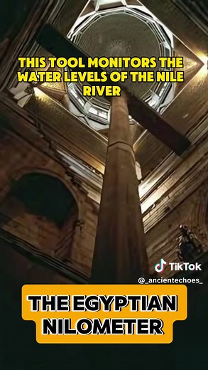 The Nilometer: Ancient Egypt's Ingenious Water Measuring Device Nilometer, an ingenious water measuring device used by the ancient Egyptians to track the annual flood of the Nile River. #ancient #ancientegypt #history #egyptianhistory #engineering #ancienttechnology #egyptiantech #ancientcivilization #historicaldevice #archaeology #egypt #watermanagement #fyp