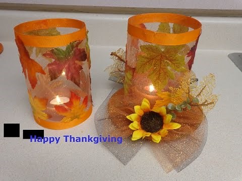 Diy:Manualidades de Accion de gracias Facil y economica ( Easy DIY for Thankgiving)