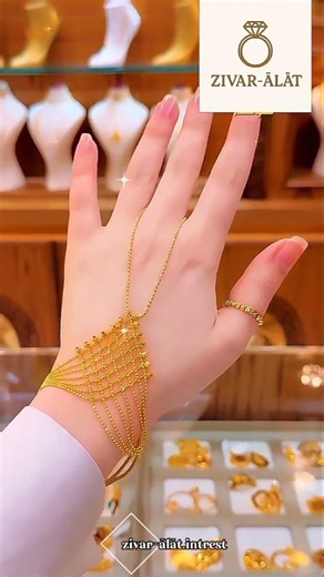 Elegant Gold✨ Hand Harness Bracelet Ring |Latest Luxury Jewelry Design 2025 #viralvideo #shorts #fyp