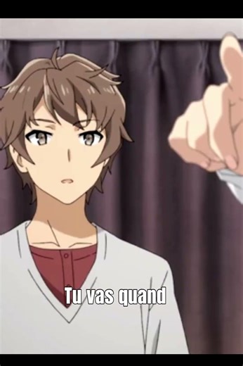 Sakuta est trop marrant 😂✌️ #anime #animemoments #animeshorts #sakuta