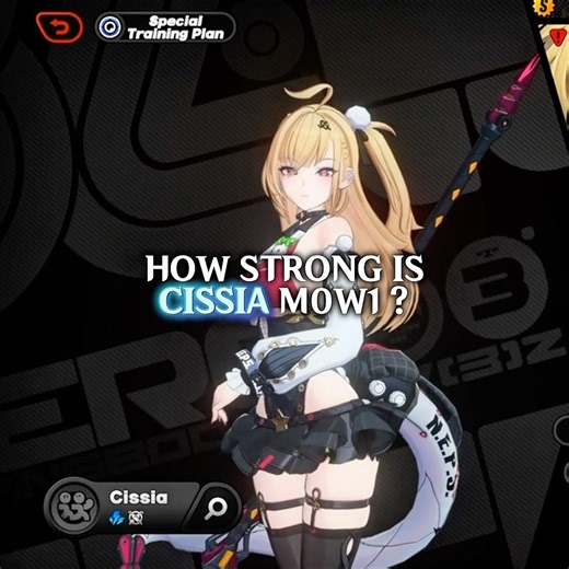 How Strong is Cissia M0W1? (This content comes from CE server, gameplay may differ from live)#zzzero