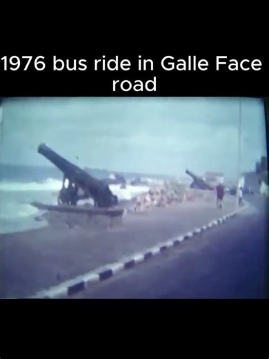 1976 bus ride in Galle Face road