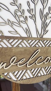 Wooden Welcome Door Hanger | Front Door Decor | Front Door Sign | Newlyweds | Engagement Gift - Etsy