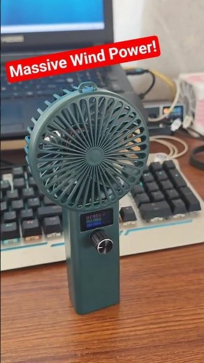 This Handheld Turbo Fan Is INSANELY Powerful! 😱💨 #shorts