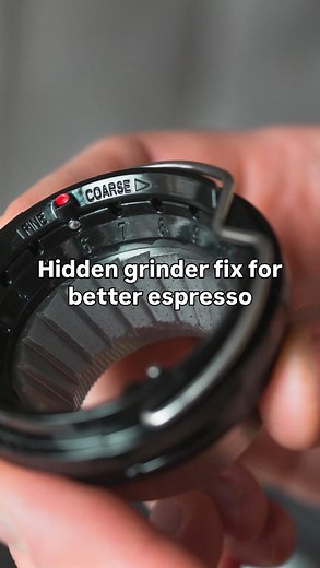 If you reached the finest grind setting on your Sage or Breville home espresso machine … … But the espresso still shows signs of severe under-extraction (fast flowing espresso, sourness, thin crema and no sweetness) … Did you know you can unlock and re-adjust the burr that’s sitting inside the machine? Check my video for the step by step tutorial on how you can access the inside burr and make this adjustment for yourself. Drop a 🙌 if this was helpful and don’t forget to share this with a coffee