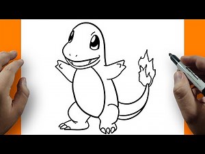 Cómo Dibujar a Charmander Paso a Paso Fácil para Principiantes - Pokémon