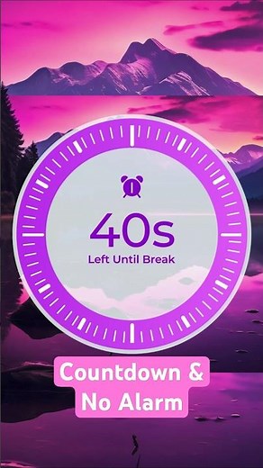 00:40s ⏲️ NO ALARM 40 Second COUNTDOWN with Tick Tock Sound Every second - Can Loop, Can Repeat
