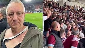 West Ham fan ‘Knollsy’ given standing ovation after fighting off AZ Alkmaar ultras