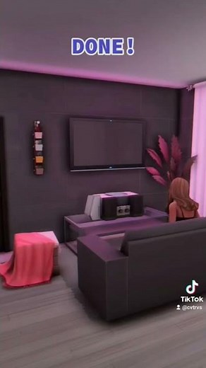 LED lights behind TV / Ambient light | The Sims 4 Tutorial #shorts