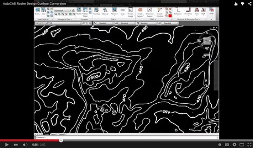 AutoCAD: Raster Design Contour Conversion