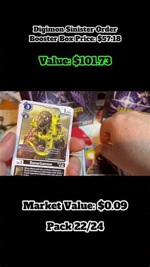 Pulled a pretty cool deusmon out of this one pack 22 of 24