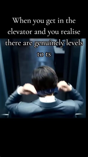 now what hes gone and done there is #severance #caption #levels #elevator #officelife