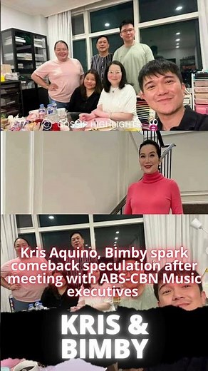 Kris Aquino, Bimby spark comeback speculation after meeting with ABS-CBN Music executives