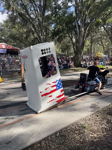 Outhouse Motorcycle Drag Race in Florida