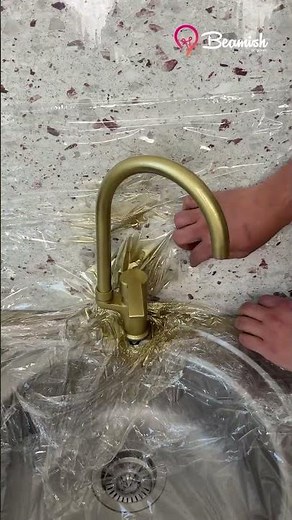 How to Spray Paint a Faucet #easy #faucet #paint #trick