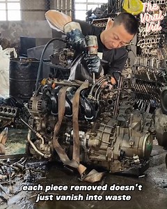 23K views · 240 reactions | From Scrap to Sustainability: The Power of Engine Recycling #fblifestyle | The Viral Vid | Facebook