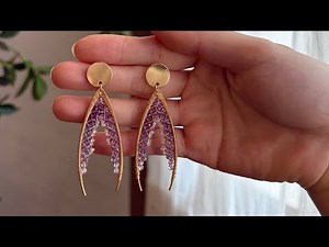 Tutorial Amethyst and Herkimer wirewrapped Earrings#earrings #earringsdesign #earringslover #jewelry