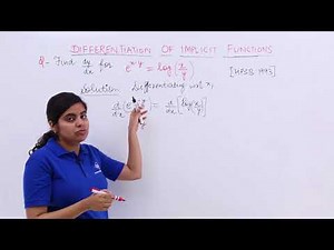 Class 12th – Problem 3 on Implicit Functions | Continuity and Differentiability | Tutorials Point