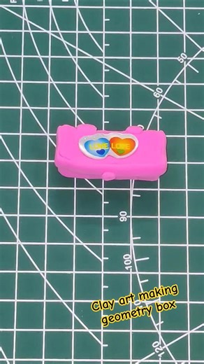 clay art making geometry box #diy #creativeclayideas #craf #ytshorts #shorts #short #viral #trending