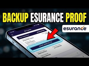 How to backup auto insurance proof with Esurance - Beginner Guide