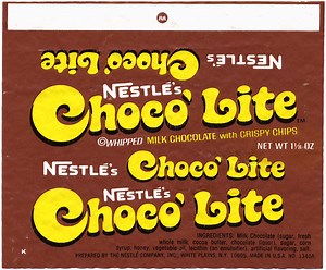 Nestle's Choco' Lite wrapper - 1970's