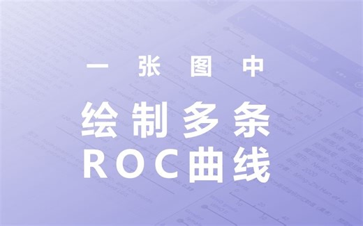 列线图教程 在一张图中绘制多条ROC曲线