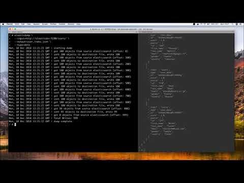 Elasticdump : Export and migrate data from Elasticsearch