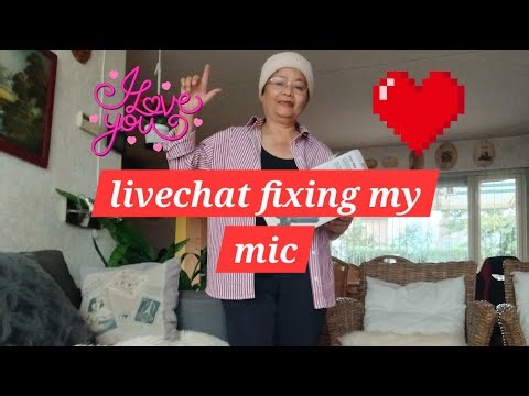 live fixing my mic