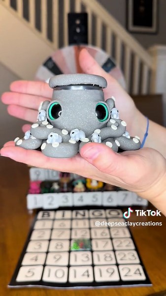 Exciting Polymer Clay Octopus Bingo Game Reveal