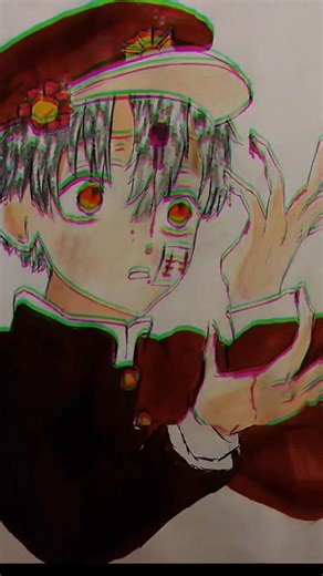 shooting trend🔫 with hanako #art #tbhk #drawing #fypシ #short