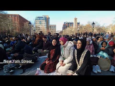 Eid al-Fitr Prayer at Washington Square Park NYC March 20 2026