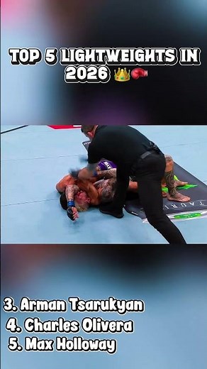 Official UFC Top 5 Lightweight Rankings 👑🥊