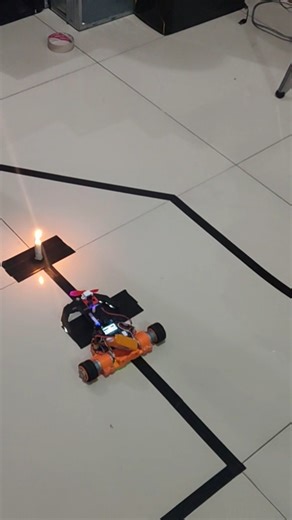 ESP32 Line Follower + Fire Fighter Robot with PID Algorithm #arduinoprogramming #arduinoide #esp32