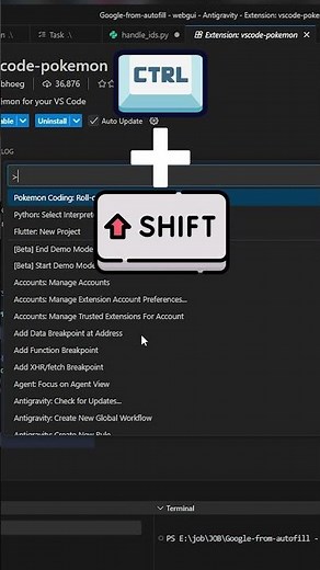 How to raise Pokémon in VS Code #pokemon #computerscience #coding