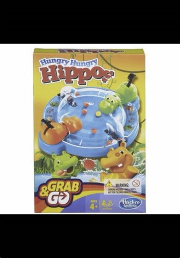 Hungry Hungry Hippo Grab & Go Game Chomp, chomp - you've got some hungry hippos on your hands! This Grab and Go version of the classic Hungry Hungry Hippos game has 2 chomping hippos and a whole bunch of marbles for munching. . With a plastic cover to keep the marbles from rolling out, this compact game lets you have hippo-feeding fun anytime, anywhere! . Age:-4 . Kindly send us a DM for more information about this,0911355513,09134549603 . #MKCToys #NaijaToyshop #Naijakids #TheMasterKids #Master