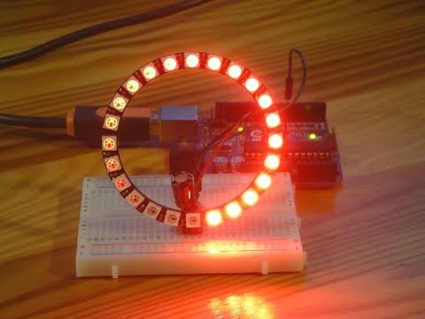 Arduino NeoPixel Ring 24 HSV Animations