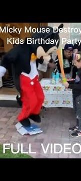 Micky Mouse Destroys Kids Birthday Party Full Video