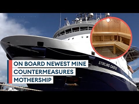 RFA Stirling Castle: The minehunter with autonomous countermeasures... and a sauna