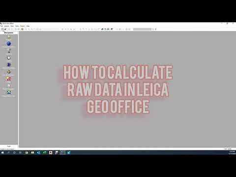 HOW TO PROCESS GPS RAW DATA BY USING LEICA GEO OFFICE 8.4