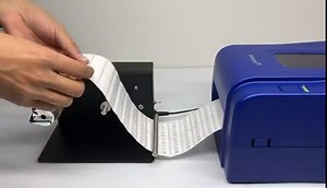 0-7.1" Width Electric Label Rewinder, Automatic Synchronization Bidirectional Rewinding Machine 1.57" Dia Paper Core Holder Rewind 1-8"/s Adjustable Sticker Rewinder for Printer Bar Code Tags