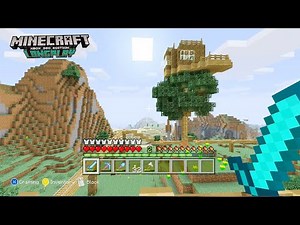 Minecraft Xbox 360 ʟᴏɴɢᴘʟᴀʏ - Building a Treehouse, Pyramid & Mining (No Commentary)