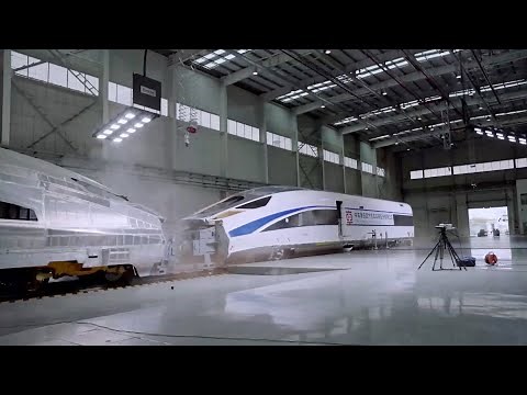 Collision experiment highlights safety of China's high-speed trains