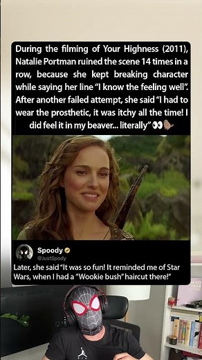 During the filming of Your Highness (2011), Natalie Portman couldn't hold