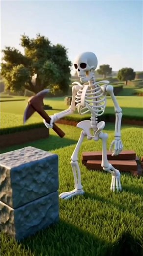 💀 Skeleton Survives 30 Days in Minecraft! ⛏️ Can It Make It?