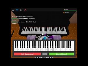 Call of duty - Nazi Zombies theme - Roblox Virtual piano