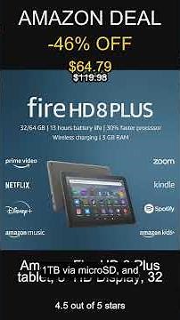 Discover the Amazon Fire HD 8 Plus Tablet with 8 Inch HD Display and Fast Wireless Charging