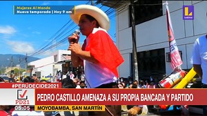 234K views · 5K reactions |  #EsNoticiaAhora ​#PerúDecide2021 El candidato Pedro Castillo amenazó a su propia bancada y partido "Perú libre" durante un mitin en Moyobamba. #NoTeConfíes​​ #LatinaNoticias​ ​ ☝️ Un análisis total de las noticias en #90MedioDía con Fátima Aguilar. | Latina Noticias | Facebook