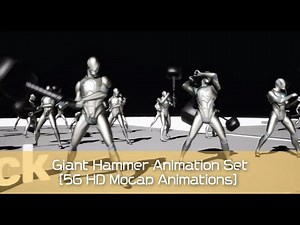 [UE5.x][56 HD Mocap Animations] Giant Hammer Animation Set