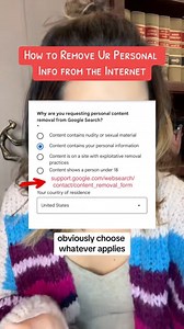 1M views · 11K reactions | How to get your private data removed from Google search results #privacy #howto #ProtectYourData #protectyourhome #DataSecurity #dataprotection #safetytips #privacytips #safetyfirst | The Lawyer Angela | Facebook