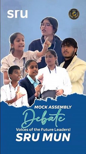 Mock Assembly Debate at SRU MUN’25 | Voices of Future Leaders | SR University